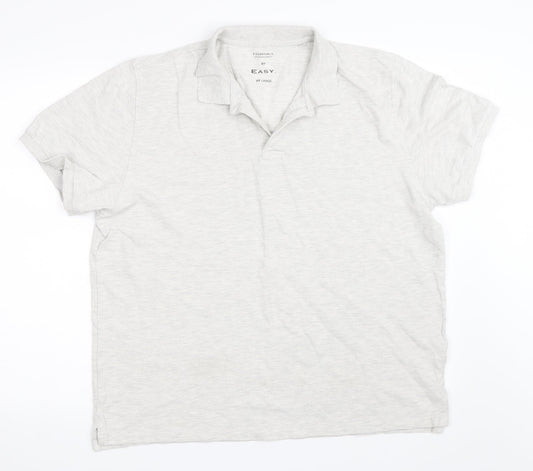 Easy Mens Grey    Polo Size 2XL