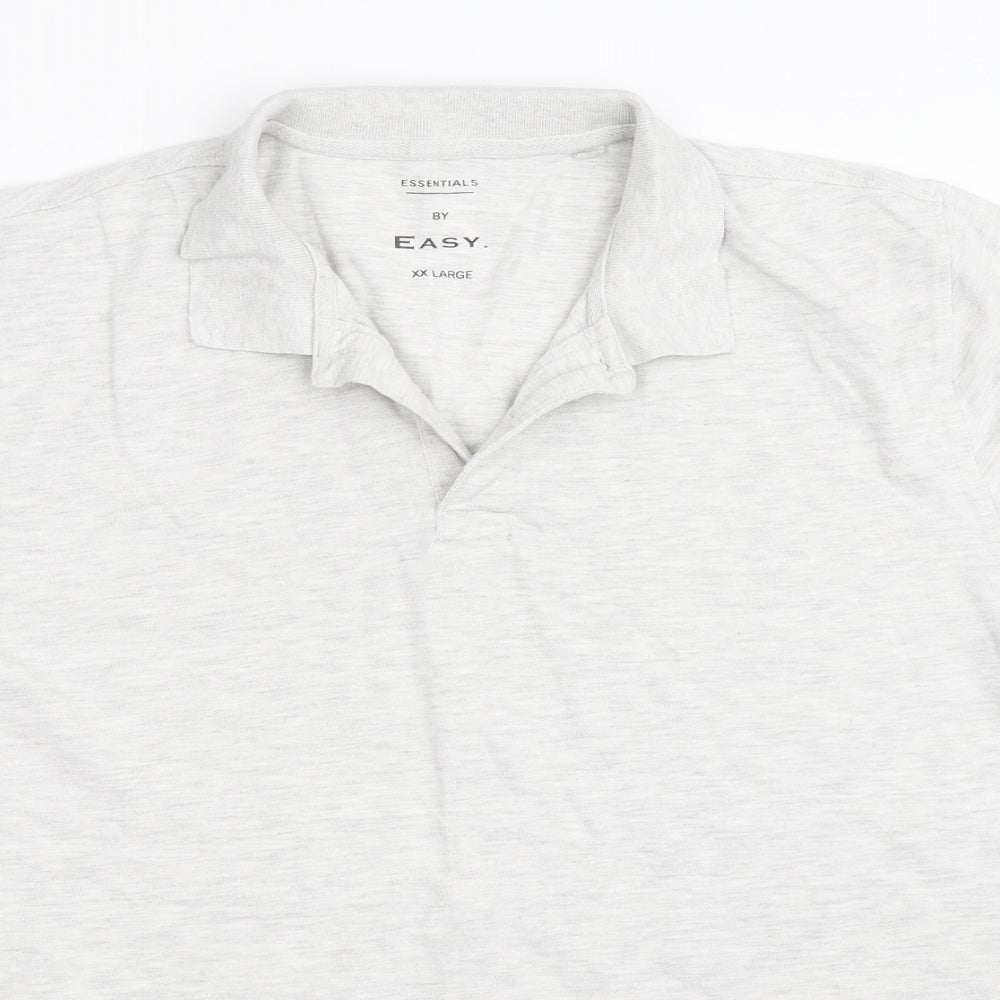 Easy Mens Grey    Polo Size 2XL