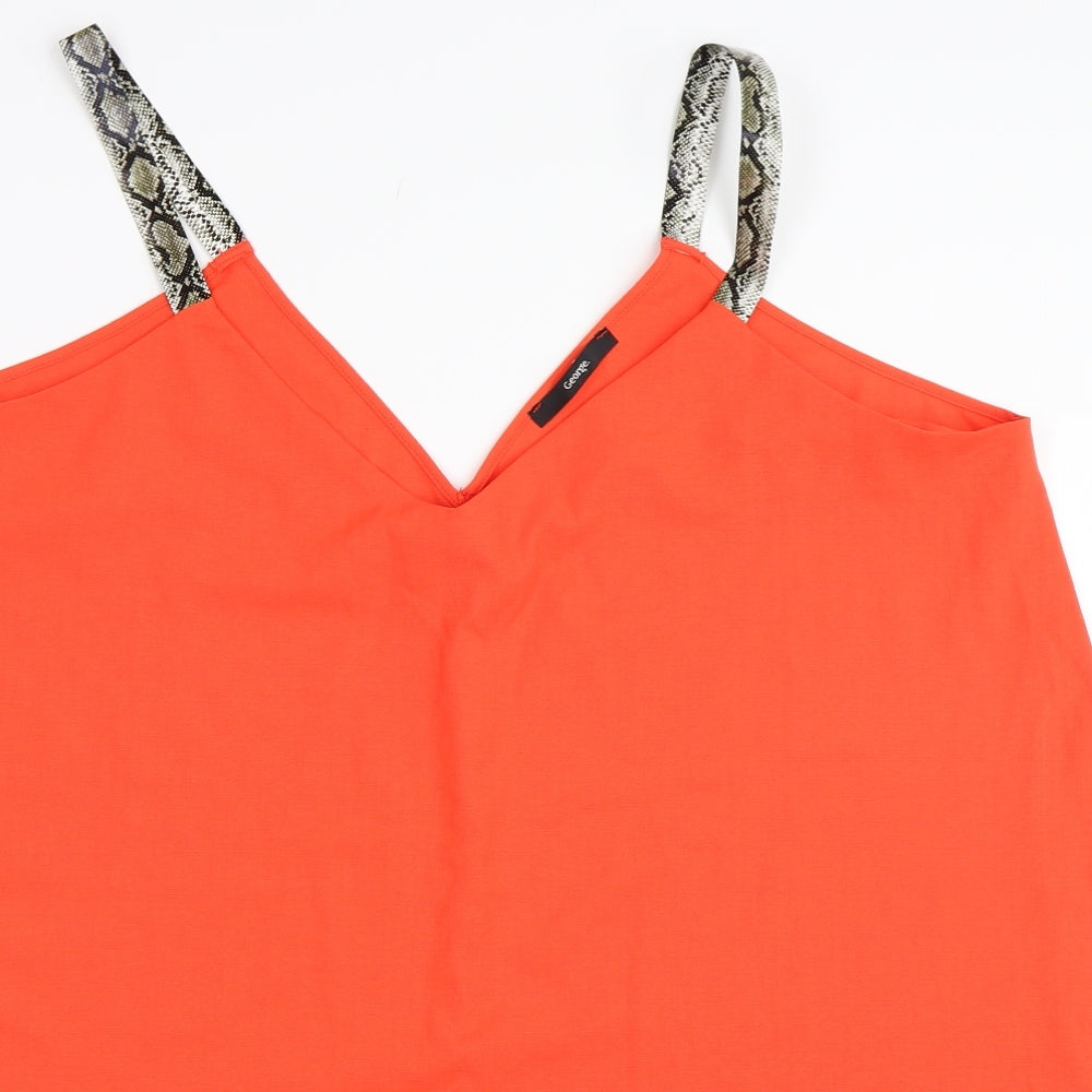 George Womens Red   Basic Blouse Size 20