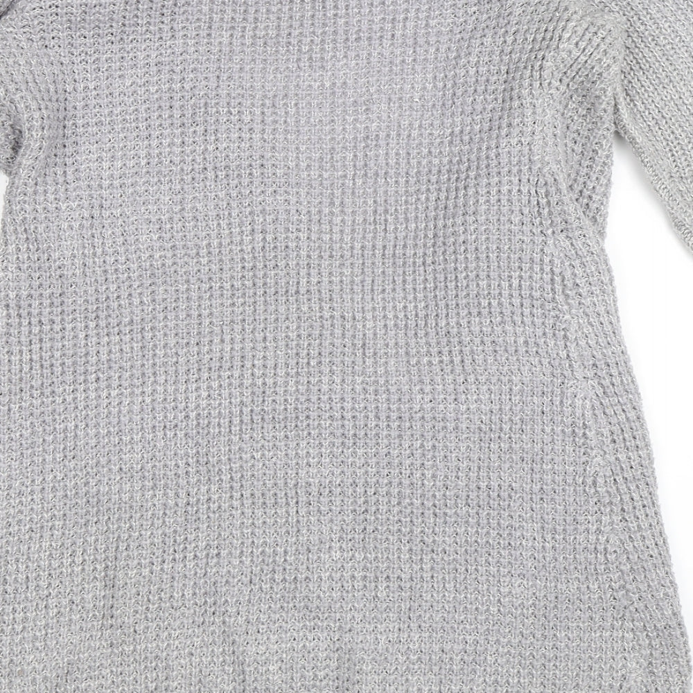 New Look Womens Grey   Cardigan Jumper Size 12