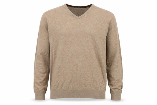 Mens UK Size L Aspen & Court Beige Pullover Jumper
