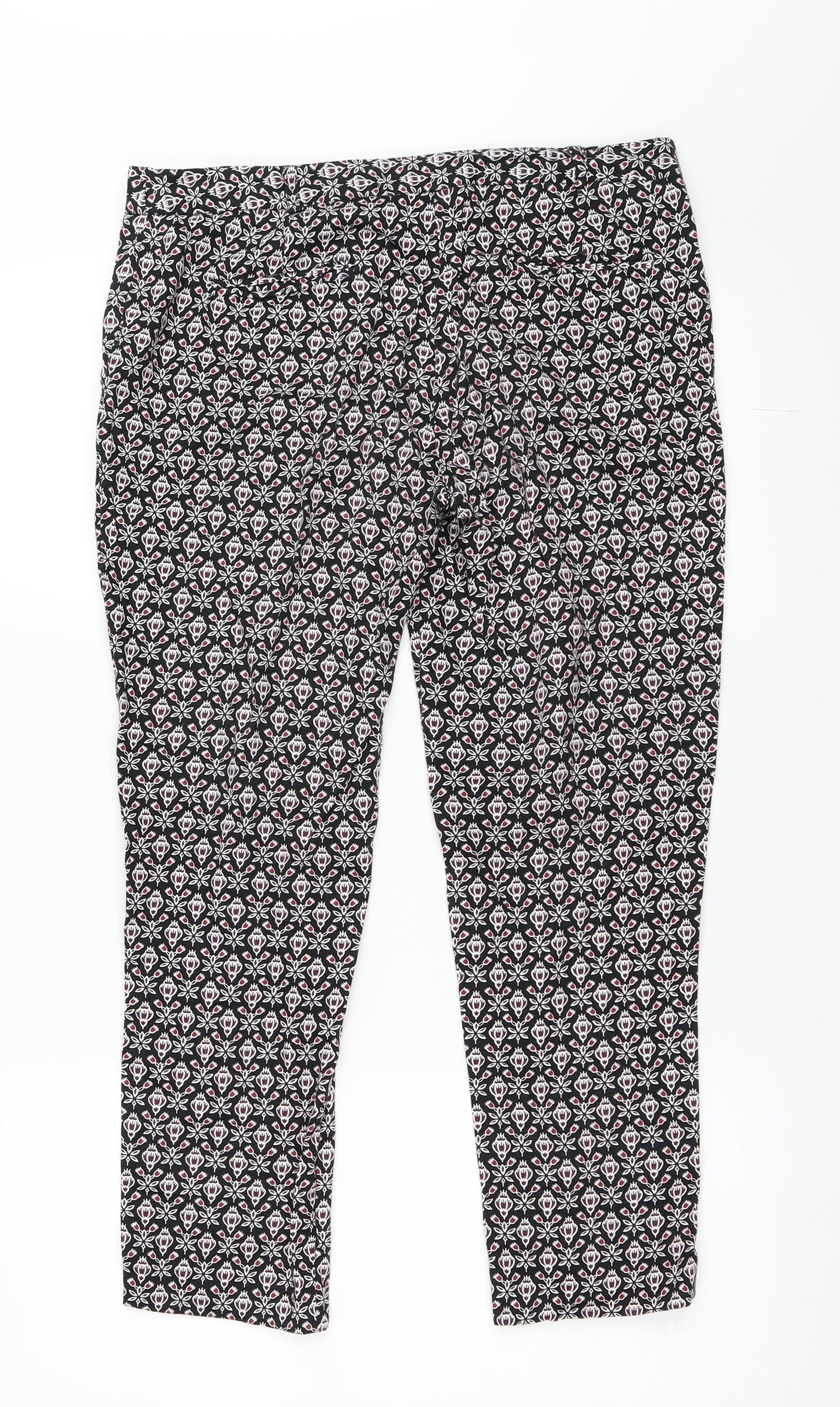 Womens UK Size 10 Atmosphere Regular Fit Capri Black Trousers