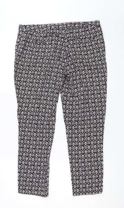 Womens UK Size 10 Atmosphere Regular Fit Capri Black Trousers