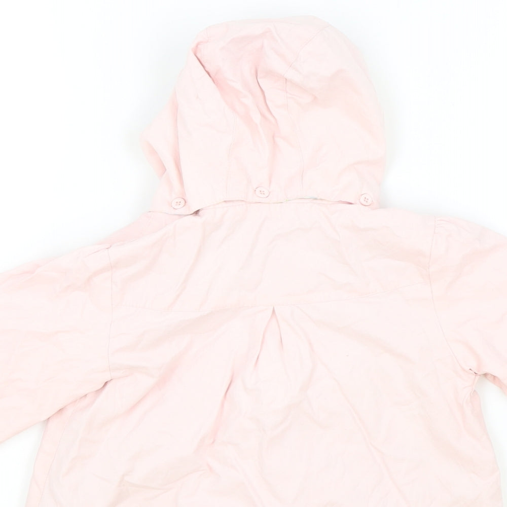 Vertbaudet Girls Pink Colourblock  Anorak Jacket Size 2 Years