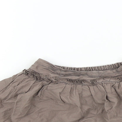 Mini Club Girls Brown Floral  Flare Skirt Size 9-12 Months