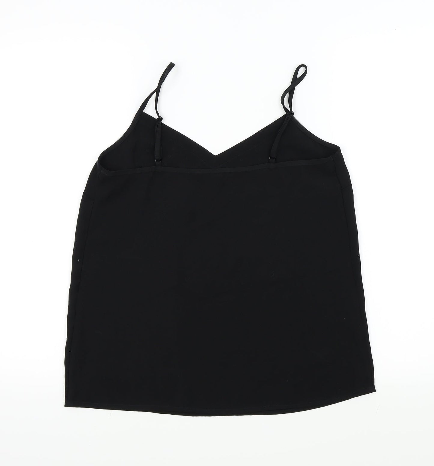 Womens UK Size 10 NEXT Black Basic T-Shirt