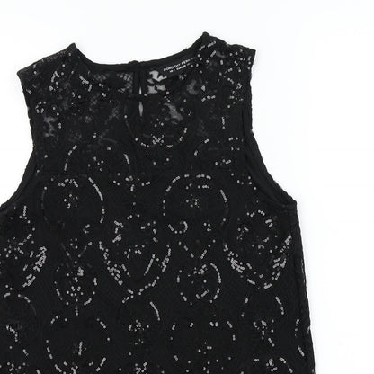 Womens UK Size 8 Dorothy Perkins Black Basic Blouse