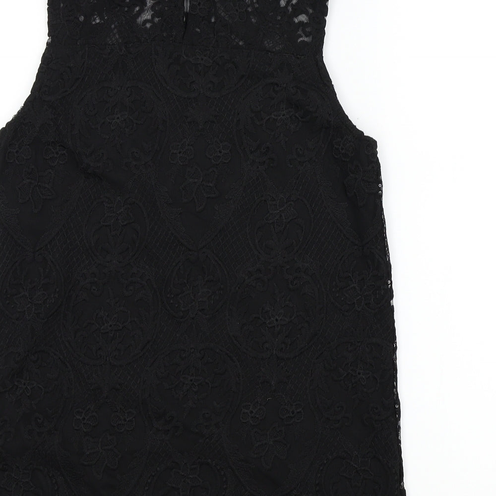 Womens UK Size 8 Dorothy Perkins Black Basic Blouse