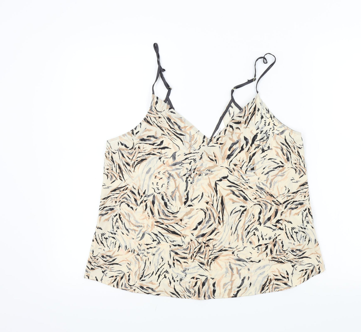 Primark Womens Beige Animal Print  Basic T-Shirt Size M