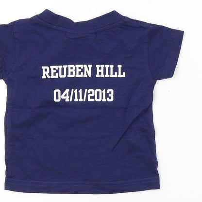 Larkwood Boys Blue   Basic T-Shirt Size 0-3 Months  - WILD BALL