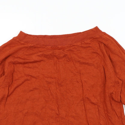 F&F Womens Brown   Pullover Jumper Size 14  - buttons on sleeves