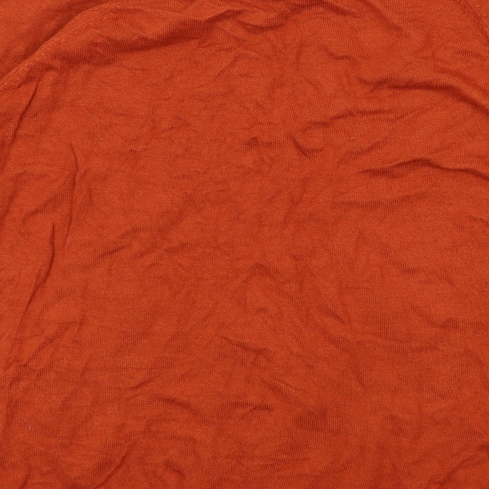 F&F Womens Brown   Pullover Jumper Size 14  - buttons on sleeves