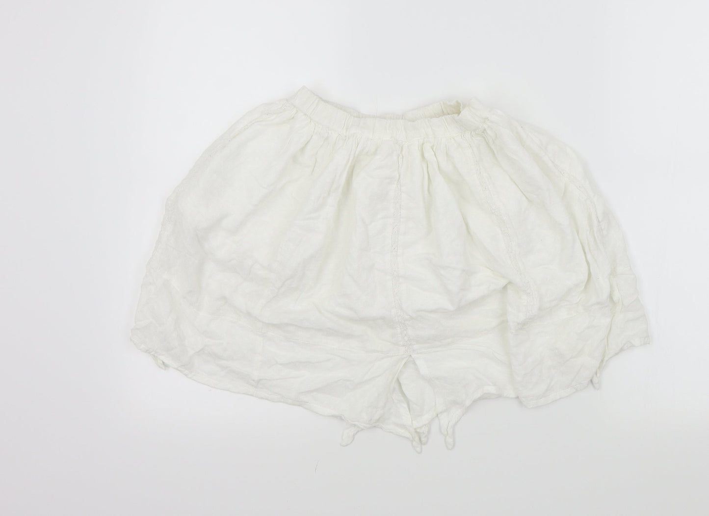 NEXT Girls White Colourblock  Flare Skirt Size 8 Years