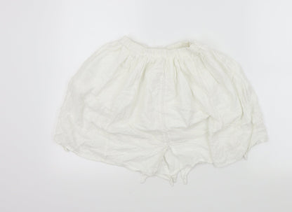NEXT Girls White Colourblock  Flare Skirt Size 8 Years