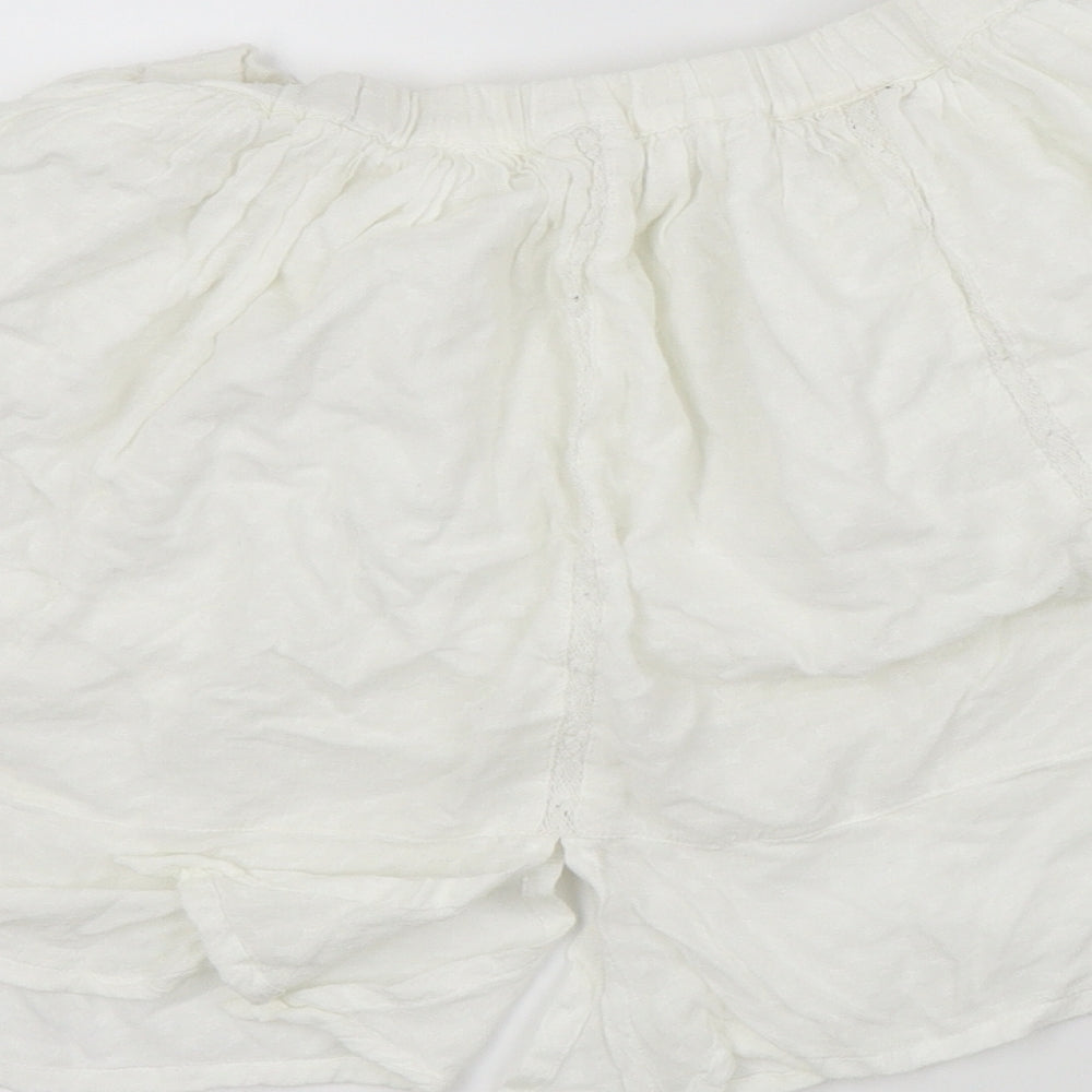 NEXT Girls White Colourblock  Flare Skirt Size 8 Years