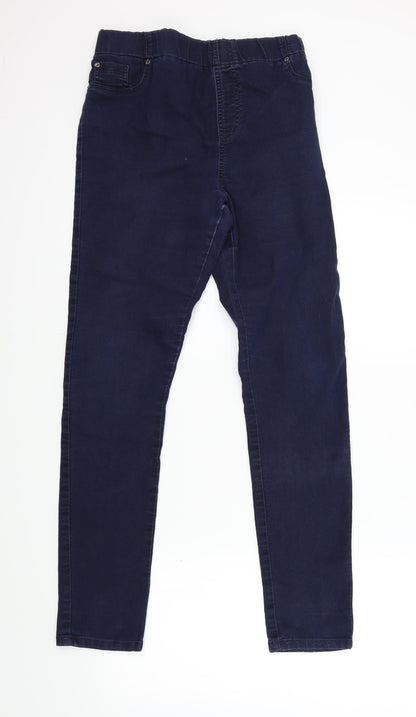 Womens UK Size M Preworn Regular Fit Skinny Blue Jeans