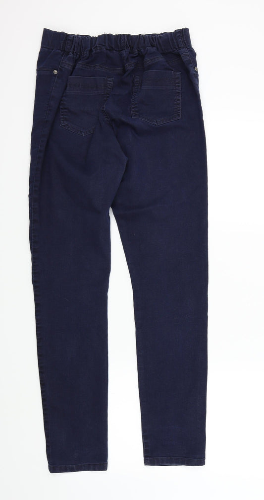 Womens UK Size M Preworn Regular Fit Skinny Blue Jeans