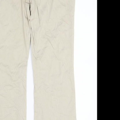 Womens UK Size 14 Marks and Spencer Regular Fit  Beige Trousers