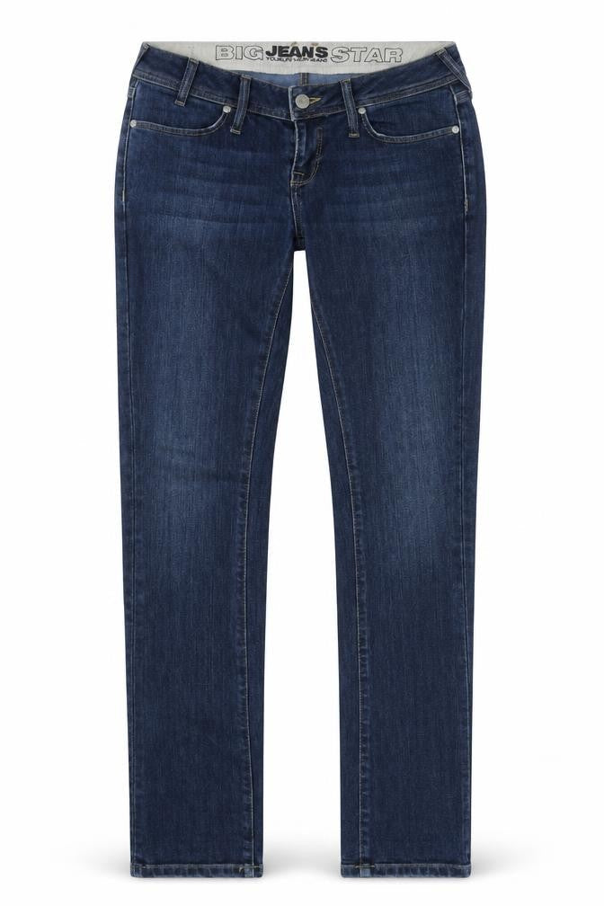Womens UK Size 29 in BIG STAR Regular Fit Skinny Blue Jeans