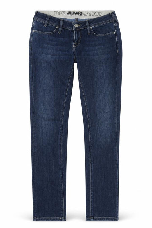 Womens UK Size 29 in BIG STAR Regular Fit Skinny Blue Jeans