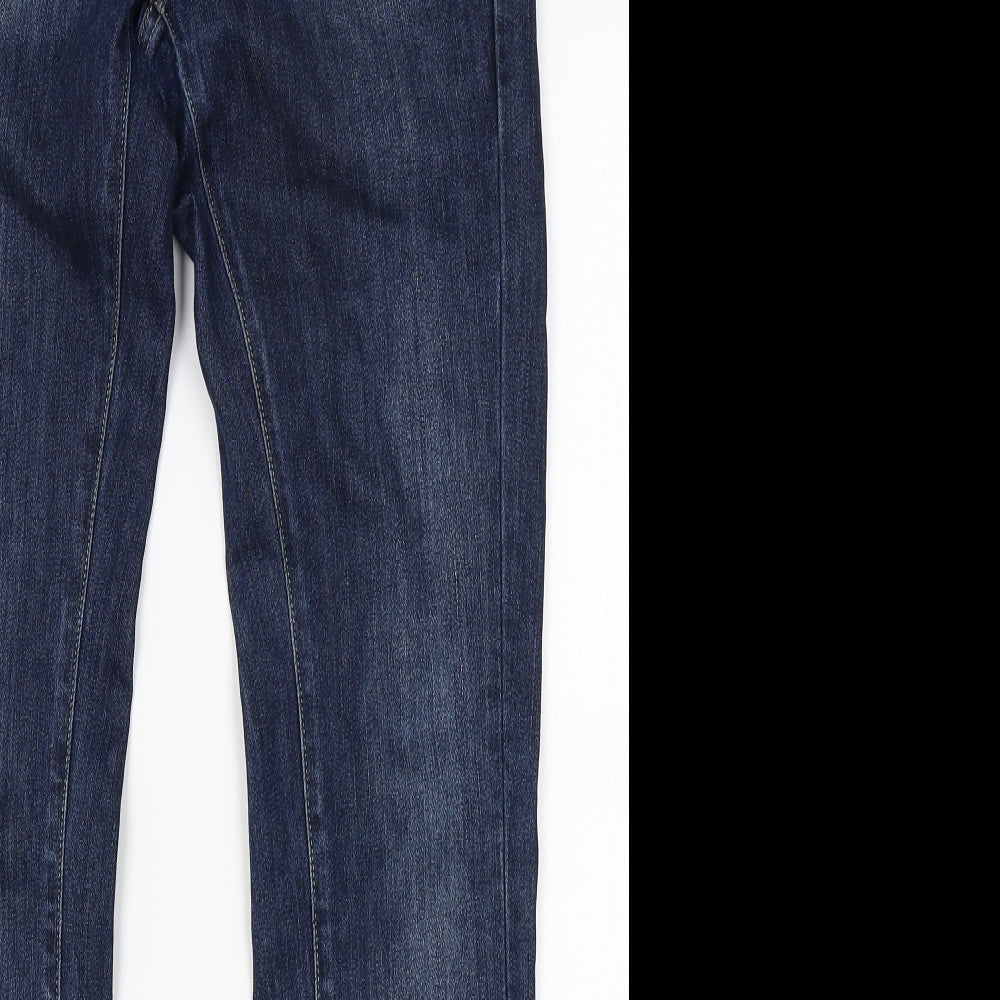 Womens UK Size 29 in BIG STAR Regular Fit Skinny Blue Jeans