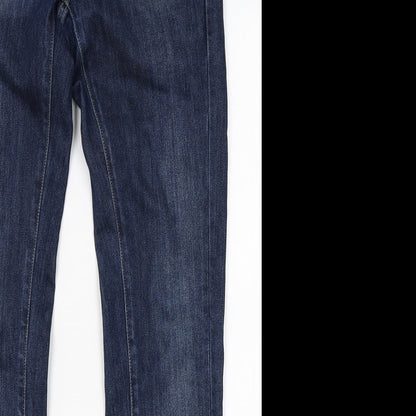 Womens UK Size 29 in BIG STAR Regular Fit Skinny Blue Jeans