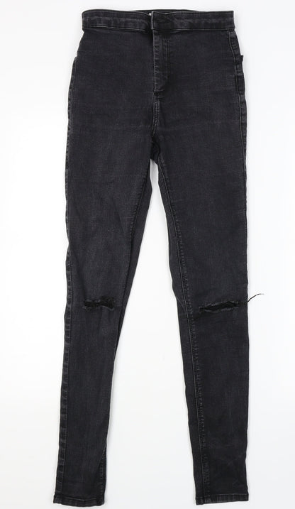 Topshop Womens Black  Denim Jegging Jeans Size 28 in L28 in
