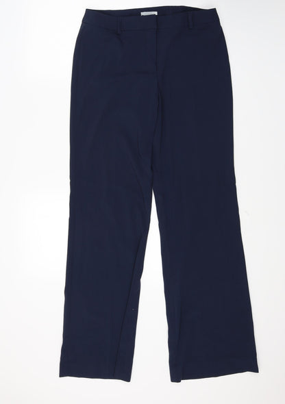 Womens UK Size 12 Preworn Regular Fit  Blue Trousers