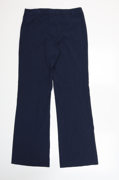 Womens UK Size 12 Preworn Regular Fit  Blue Trousers