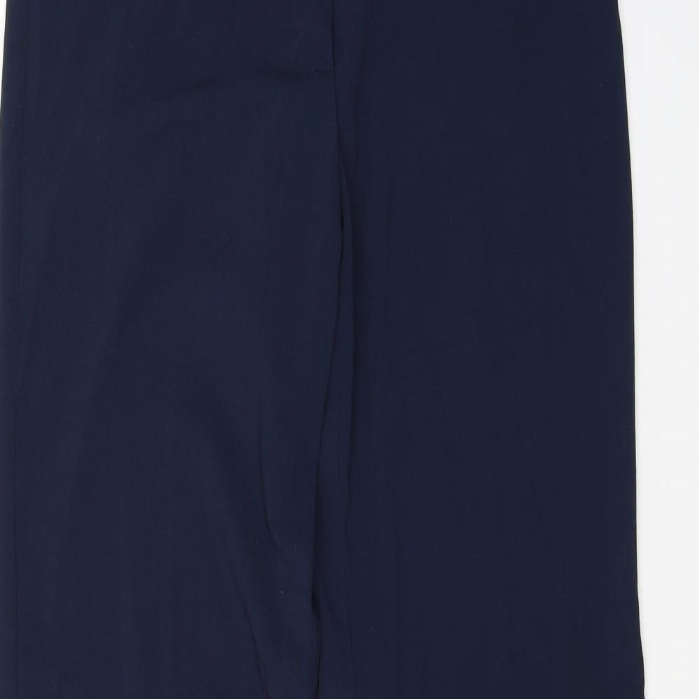 Womens UK Size 12 Preworn Regular Fit  Blue Trousers