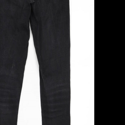 Primark Womens Black  Denim Jegging Jeans Size 10 L28 in