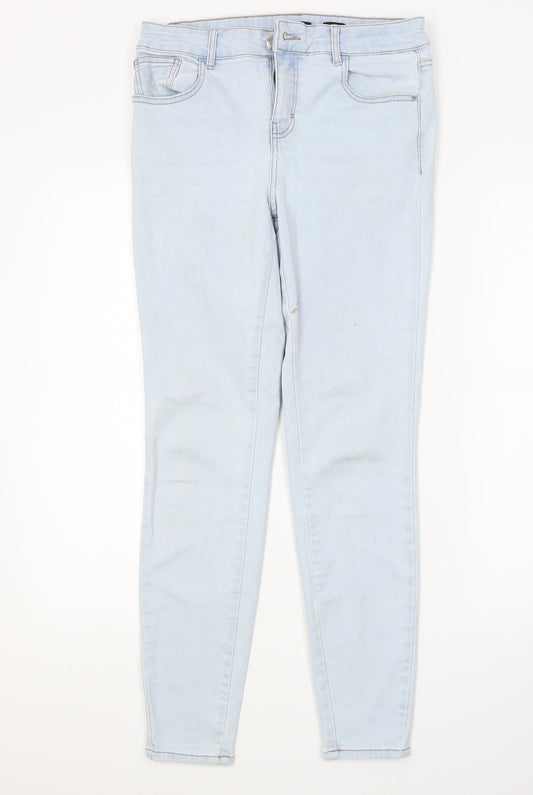 TU Womens Blue  Denim Skinny Jeans Size 12 L28 in