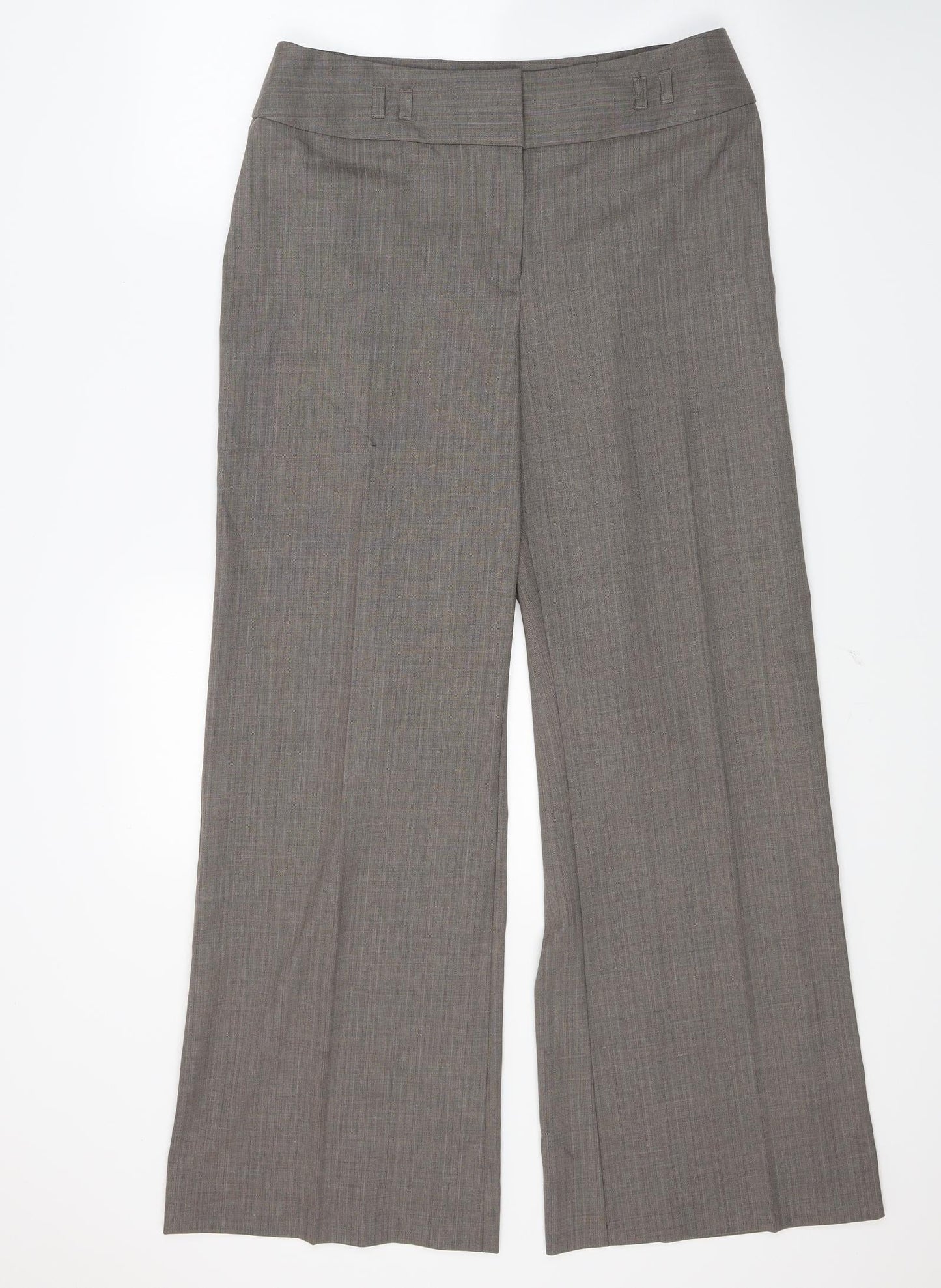 Womens UK Size 14 Marks and Spencer Regular Fit  Brown Trousers