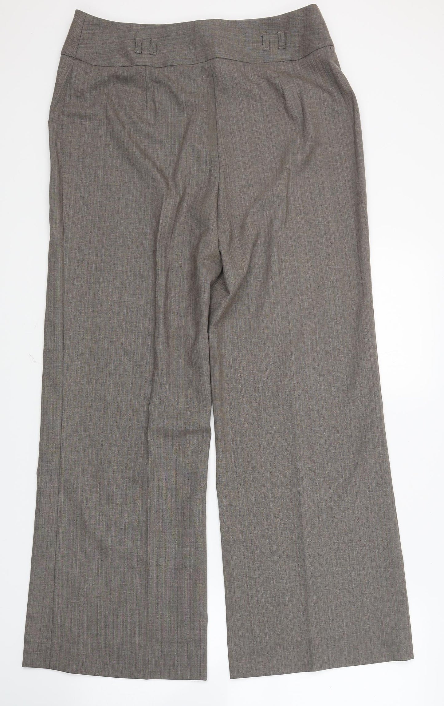 Womens UK Size 14 Marks and Spencer Regular Fit  Brown Trousers