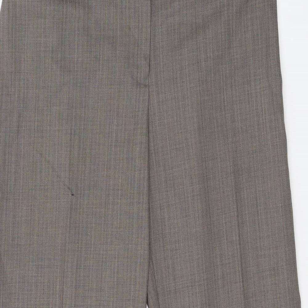 Womens UK Size 14 Marks and Spencer Regular Fit  Brown Trousers