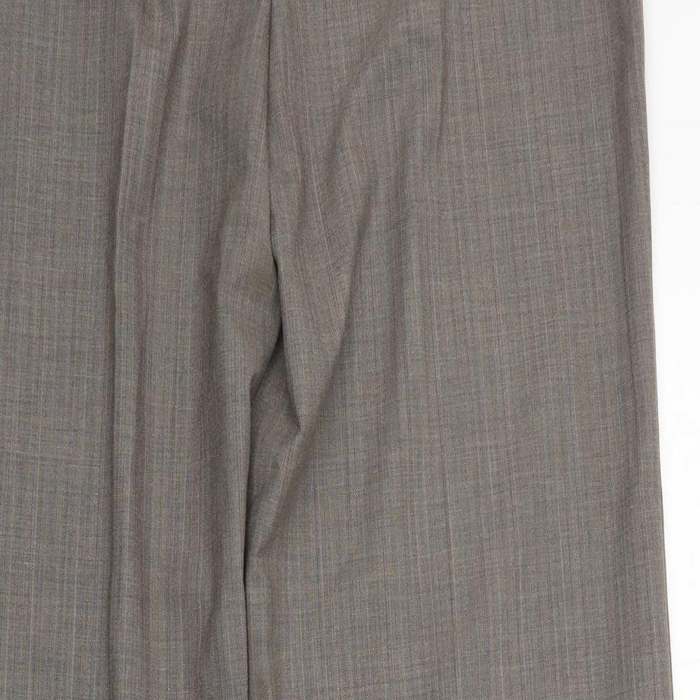 Womens UK Size 14 Marks and Spencer Regular Fit  Brown Trousers