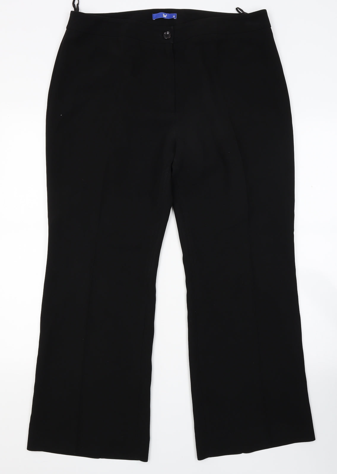 Ibo Womens Black   Trousers  Size 16 L28 in