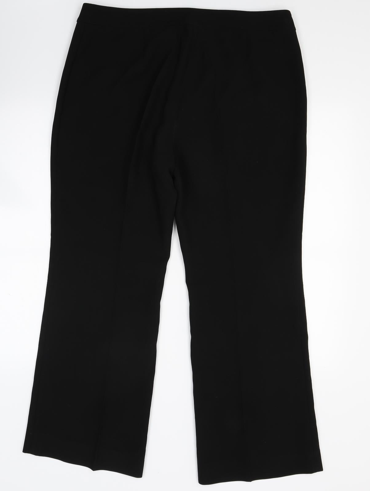 Ibo Womens Black   Trousers  Size 16 L28 in
