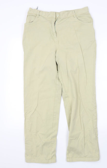 Jumper Womens Green  Denim Straight Jeans Size 14 L25 in