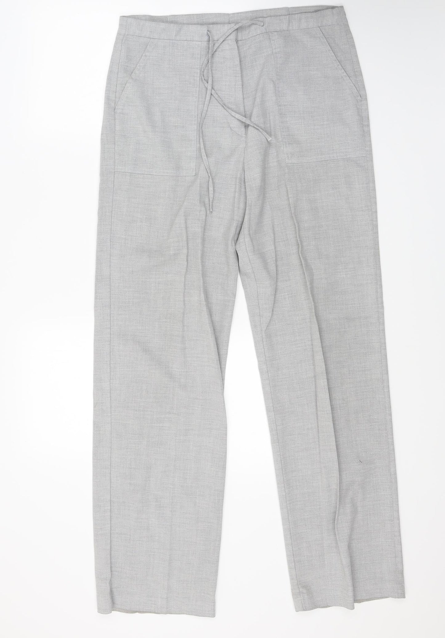 Womens UK Size 12 For Women Regular Fit  Grey Trousers