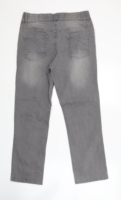 Womens UK Size 14 Preworn Regular Fit Jegging Grey Jeans