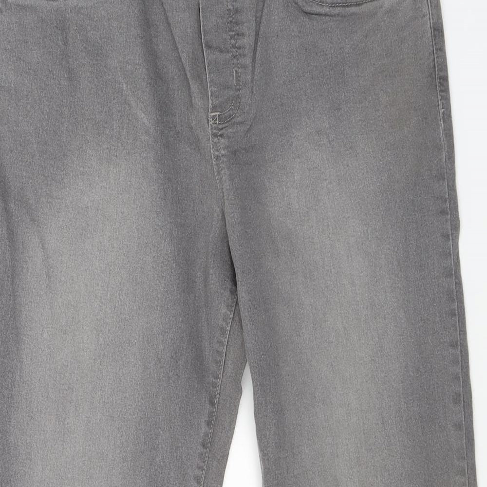 Womens UK Size 14 Preworn Regular Fit Jegging Grey Jeans