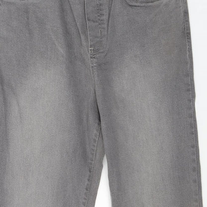 Womens UK Size 14 Preworn Regular Fit Jegging Grey Jeans
