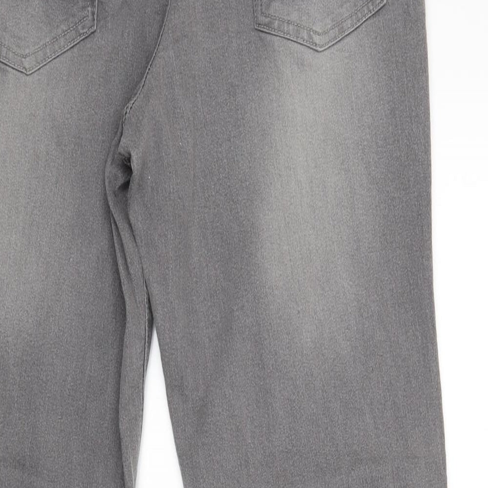 Womens UK Size 14 Preworn Regular Fit Jegging Grey Jeans