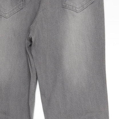 Womens UK Size 14 Preworn Regular Fit Jegging Grey Jeans