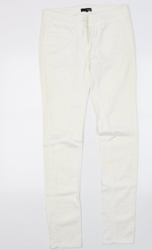 NEXT Womens White  Denim Skinny Jeans Size 6 L29 in