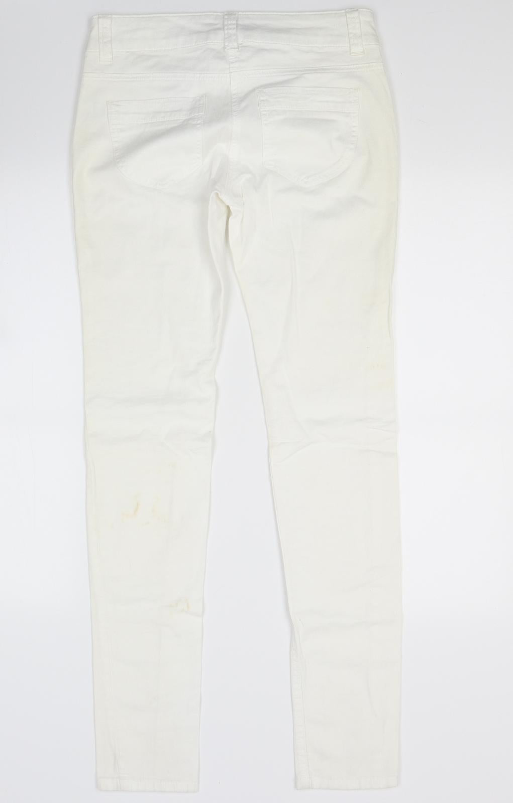 NEXT Womens White  Denim Skinny Jeans Size 6 L29 in