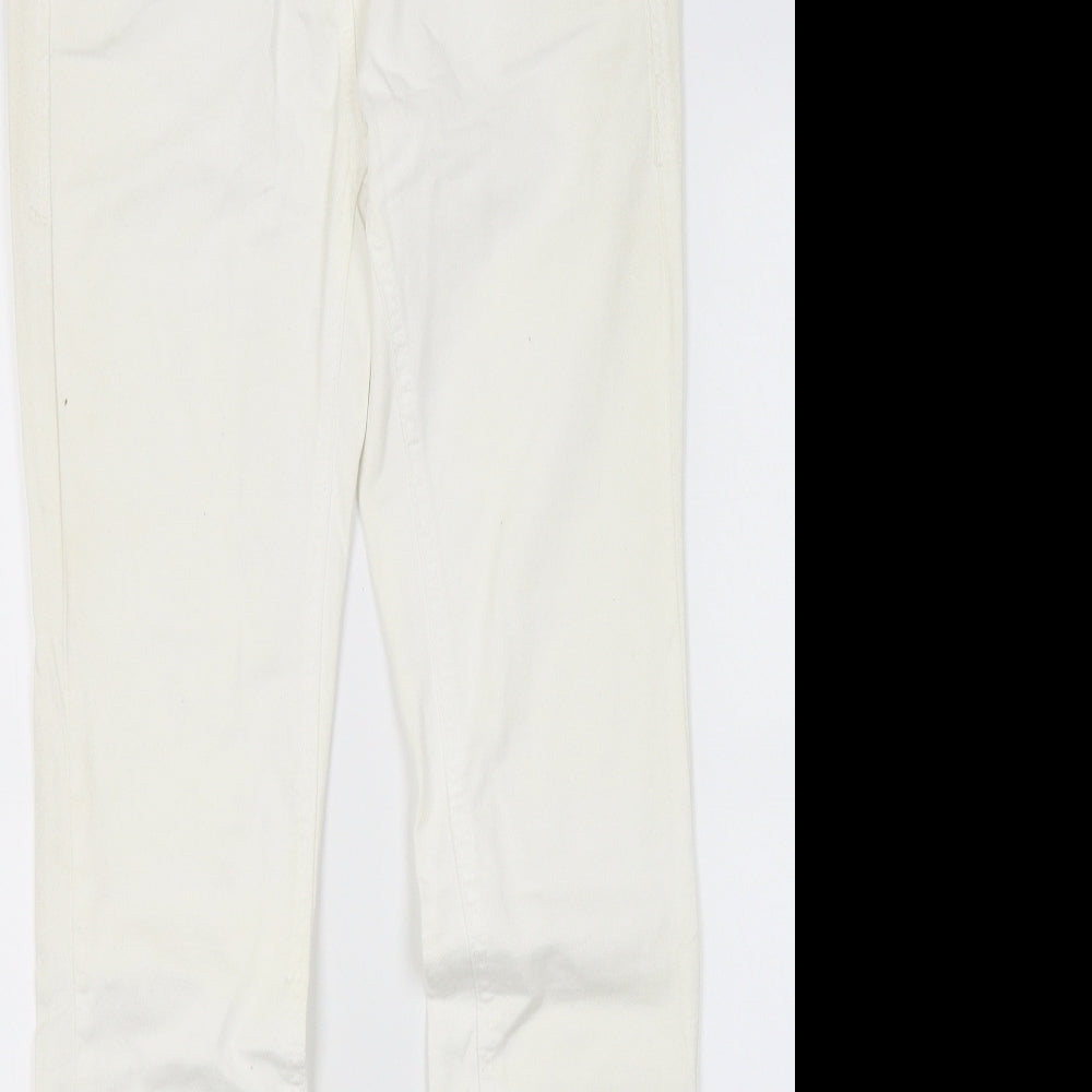NEXT Womens White  Denim Skinny Jeans Size 6 L29 in