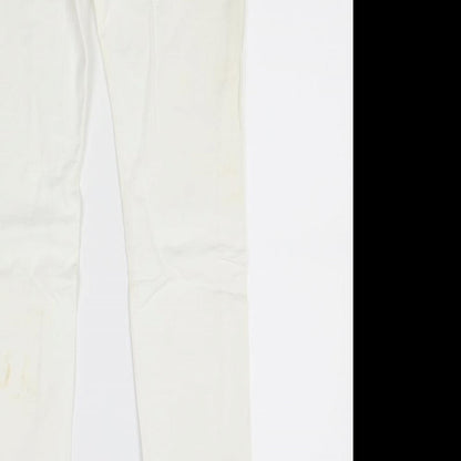 NEXT Womens White  Denim Skinny Jeans Size 6 L29 in