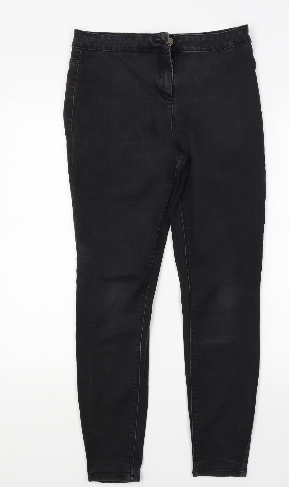 Womens UK Size 12 Papaya Regular Fit Jegging Black Jeans